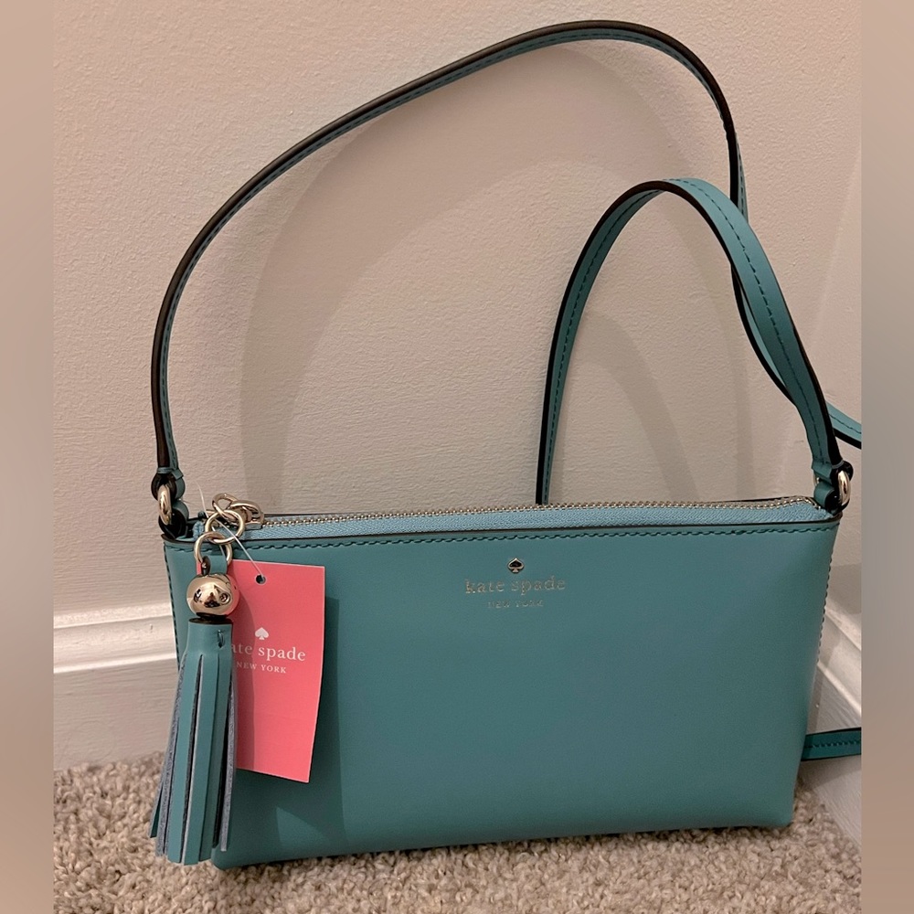 Kate Spade Ivy Street Amy Fall Crossbody Purse in Stone Blue